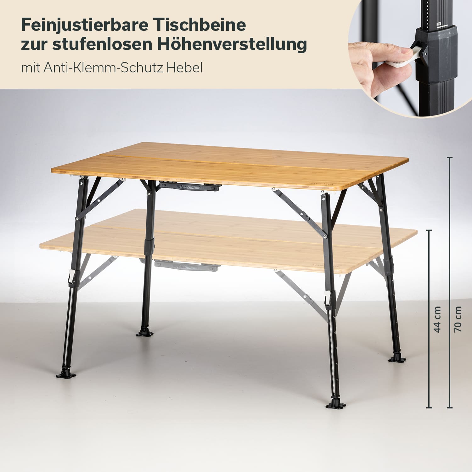 Skandika Tobro Bambus Falttisch - Obelink.de