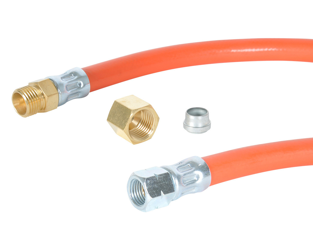 Obelink 1/4" Links x 8 mm Gasschlauch - 1 Meter