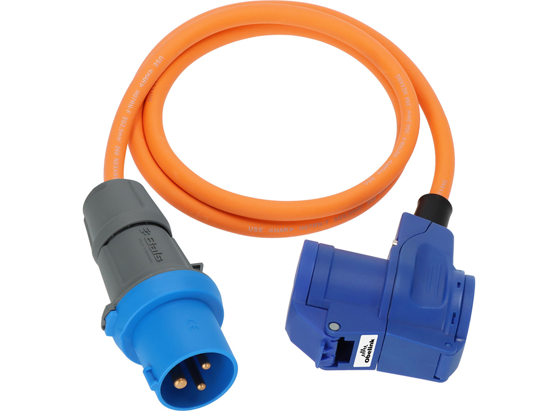 Obelink CEE Winkelkupplung Adapterkabel - 1,5 Meter