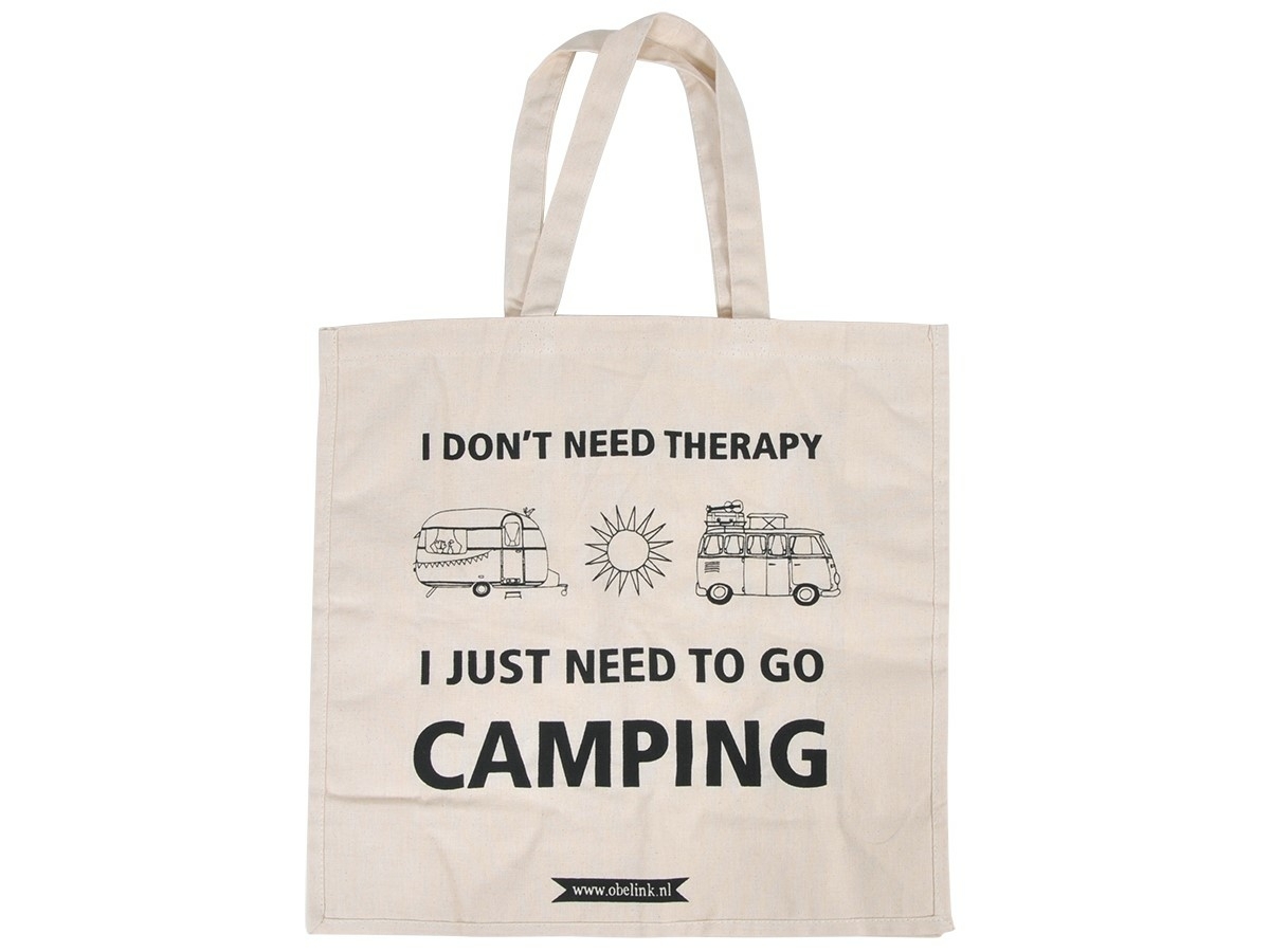Obelink I don&apos;t need therapy Canvas Tasche