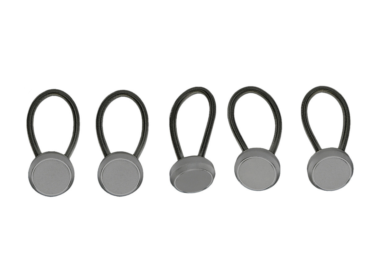 Obelink Set Gummischlaufen mit flachem Knopf - 9 cm