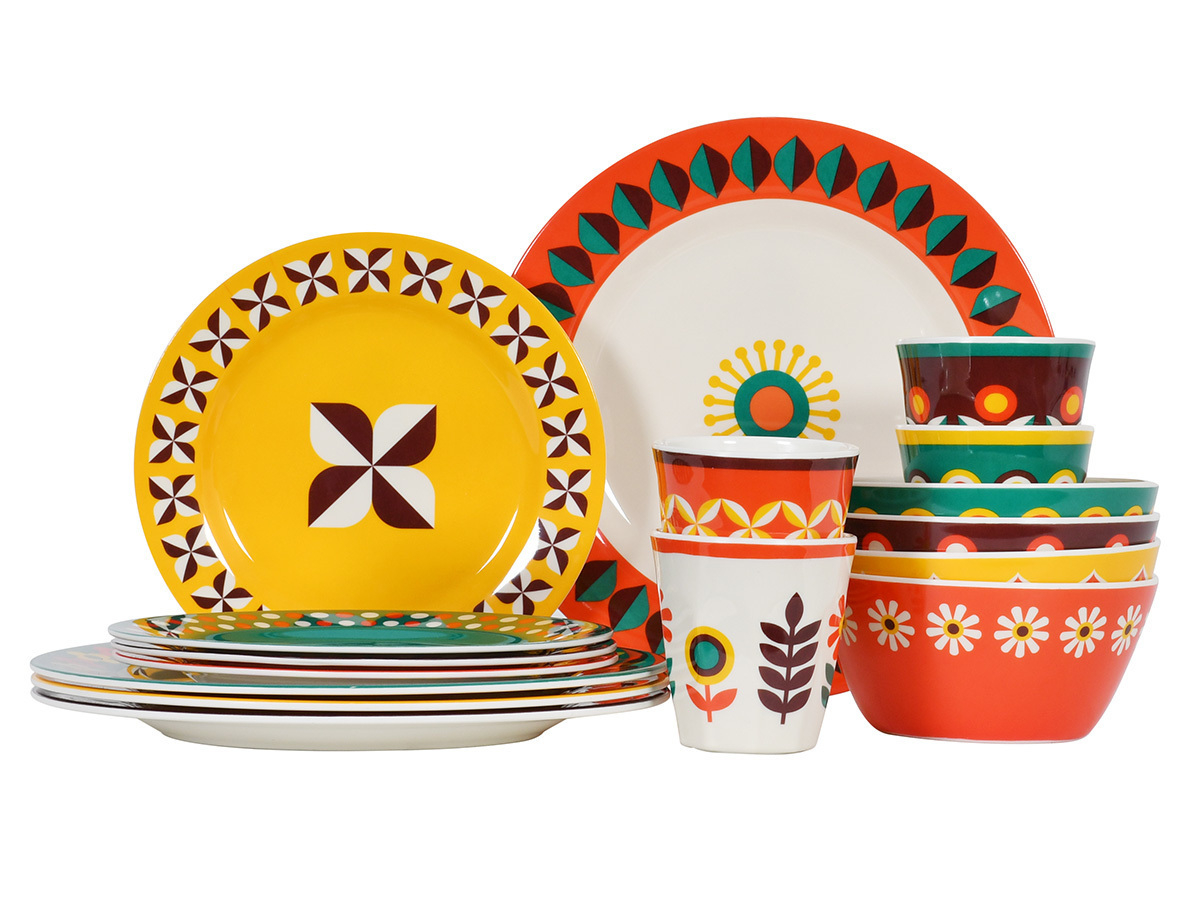 Obelink Retro Jubileo Geschirrset - 16-teilig