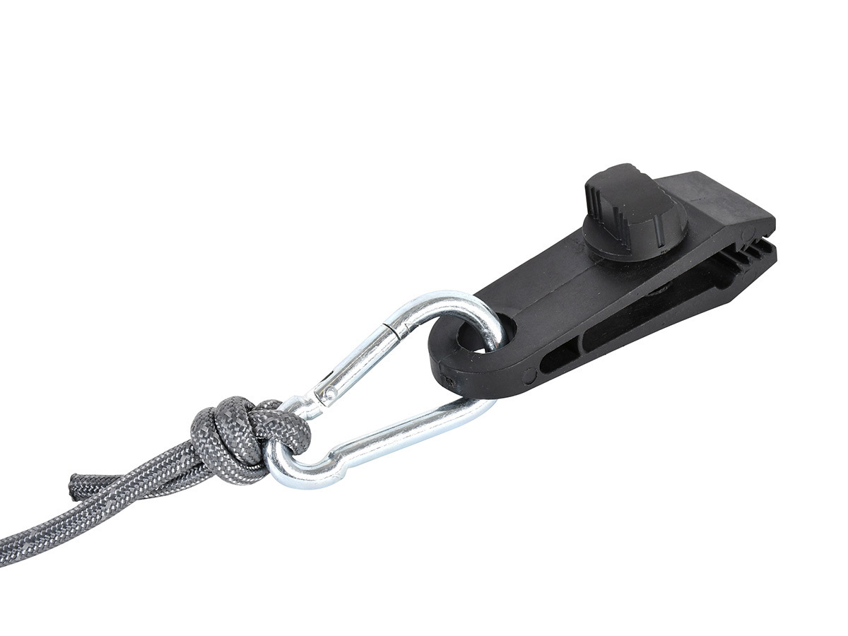 Obelink Abspannleine mit Clip - 360 cm