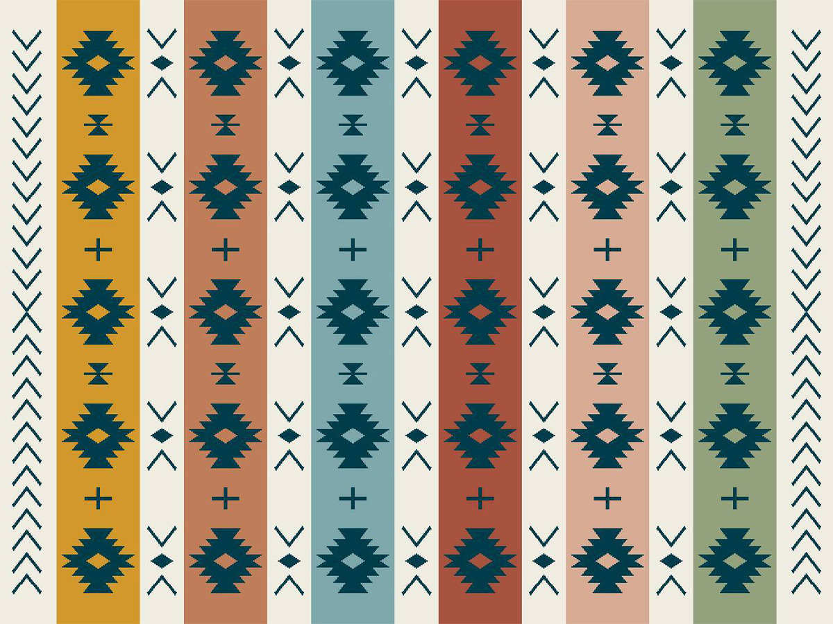 Obelink Patio Mat Aztec 370 x 270 cm Zeltteppich