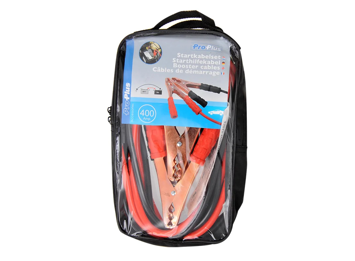 CARPOINT Cavi Avviamento 300A Con Morsetti Isolati - Set Per Auto 12V, Lunghezza Standard - 2
