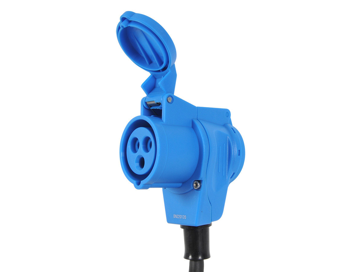 AS-Schwabe Adapterkabel mit Schuko-Stecker u. CEE-Winkelkupplung